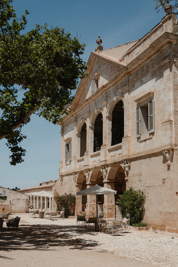 Giant Sculptural Florals & Dreamy Drapery by Mia Sylvia at This Stone Quarry Wedding in Menorca