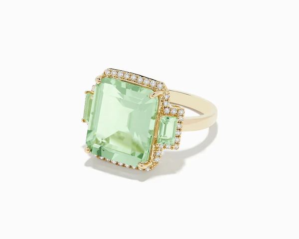 Light Green Engagement Rings
