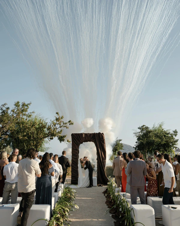 A Modern Coastal Wedding with a Mocha Altar in Altea, Spain