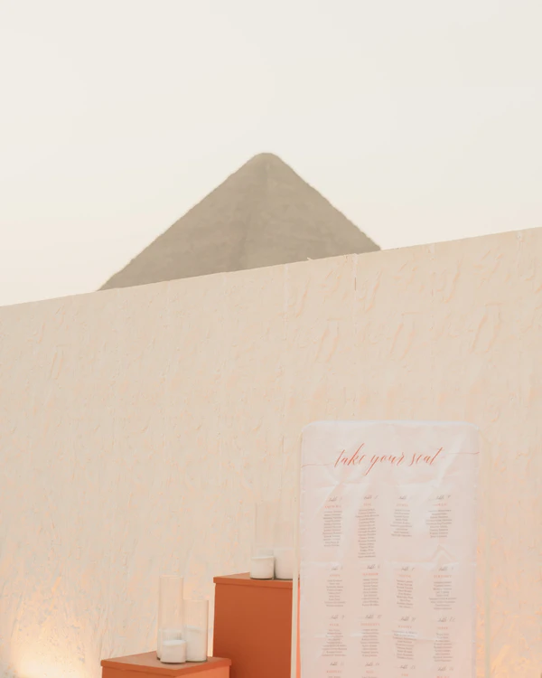 A Refined Multi-Day Wedding with an Iconic Reception at the Pyramids of Giza