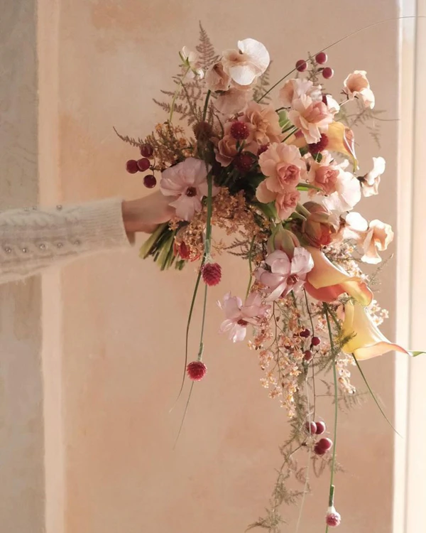 Cascading Flower Bouquets