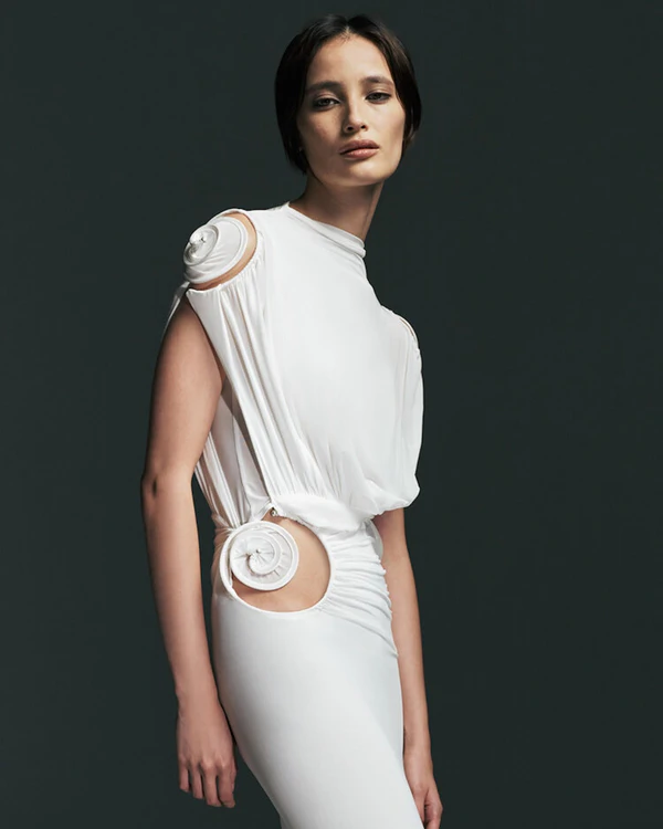 <a href="https://www.modaoperandi.com/women/p/christopher-esber/aurelia-spiral-maxi-dress/743833" target="_blank">CHRISTOPHER ESBER Aurelia Spiral Dress, $1,350</a>