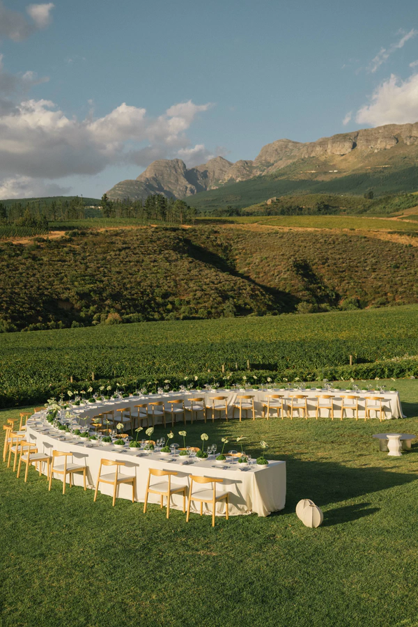 Inside an Artfully Designed Vineyard Wedding Weekend Beneath Table Mountain in South Africa