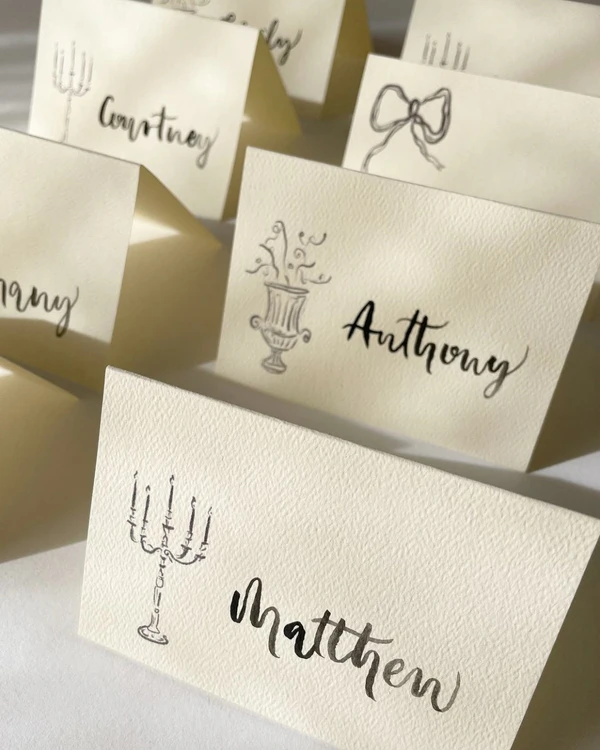 50 Elegant Calligraphy Stationery Designs
