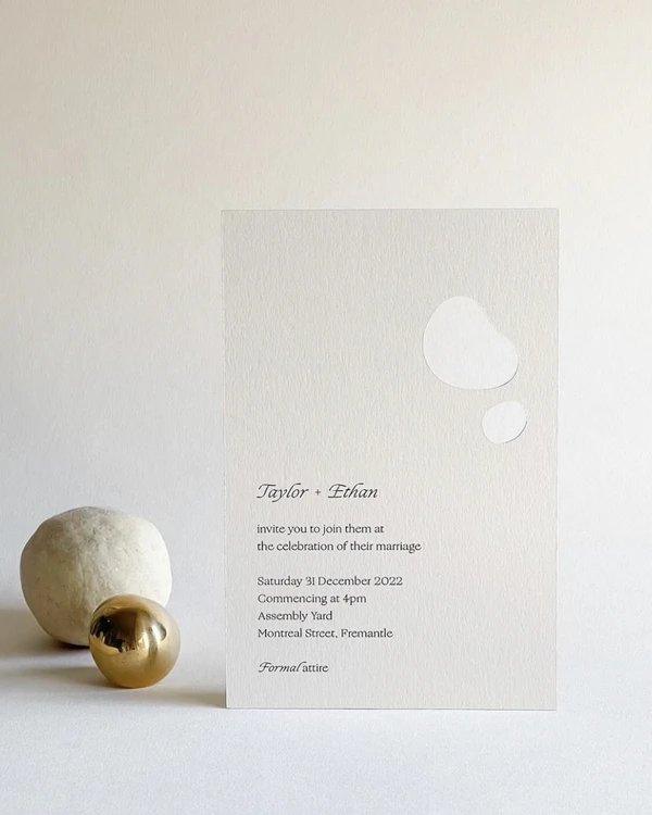 28 Minimalist Wedding Invitation Ideas