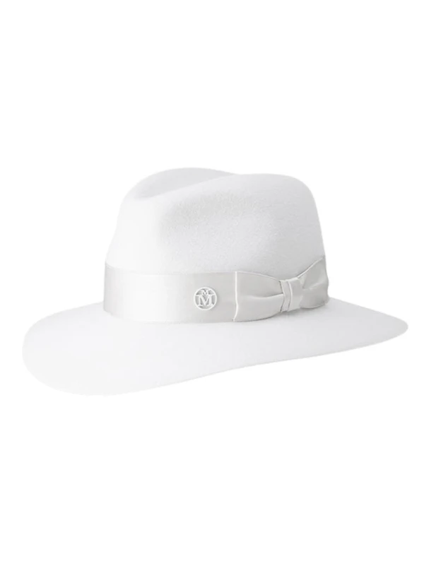 <a href="https://michel-paris.com/en/products/henrietta-1002116001">MAISON MICHEL Hat</a>, $1090