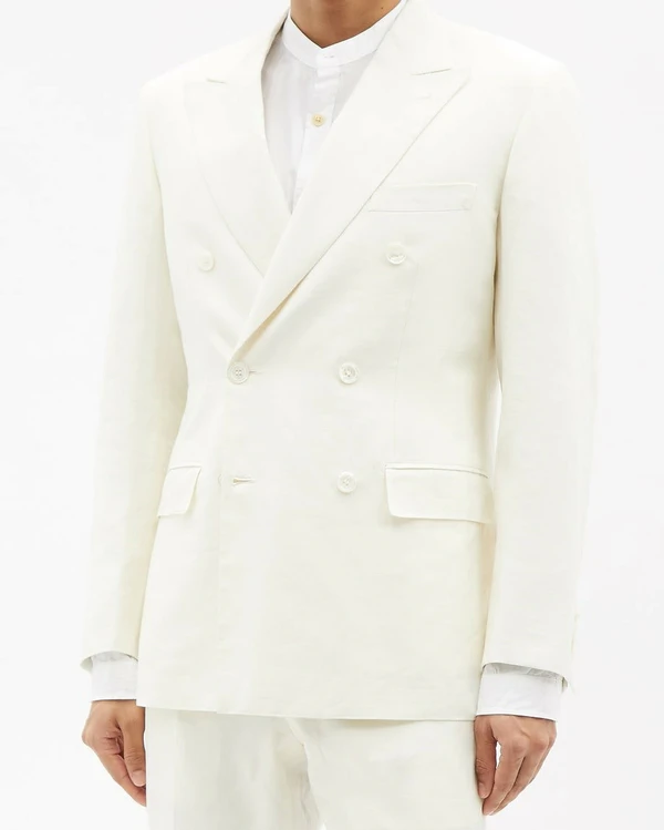 16 White Suits for Grooms