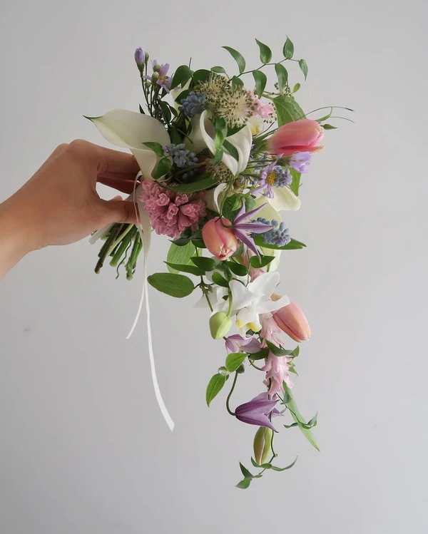 Cascading Flower Bouquets