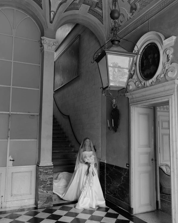 An Intimate Gothic Romance Elopement at a Historic Lake Como Villa
