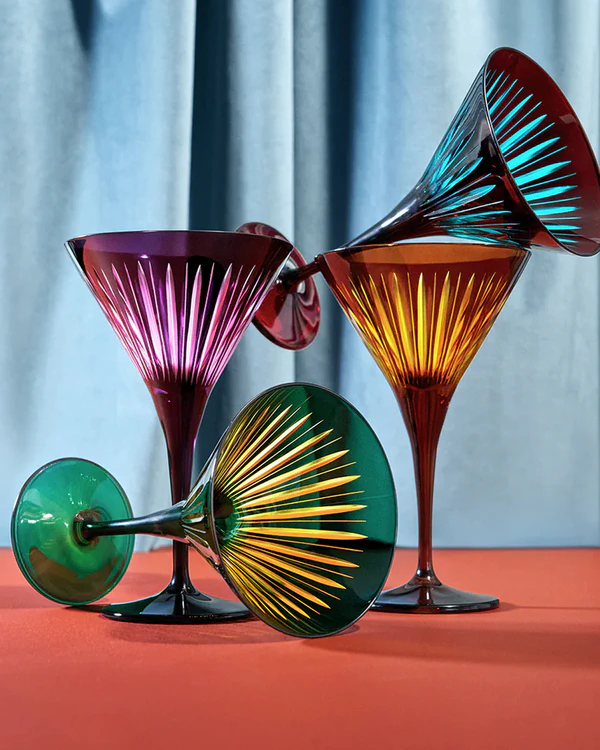 <a href="https://www.l-objet.com/products/prism-martini-glasses-assorted-set-of-4">L'OBJET Prism Martini Glasses</a>, $230
