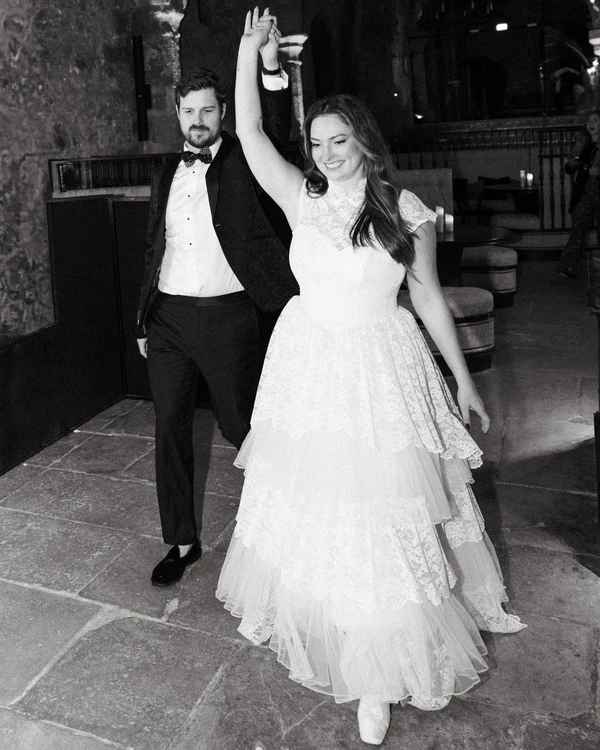 A Romantic Parisian Wedding in a Cinematic Open-Air Abbey