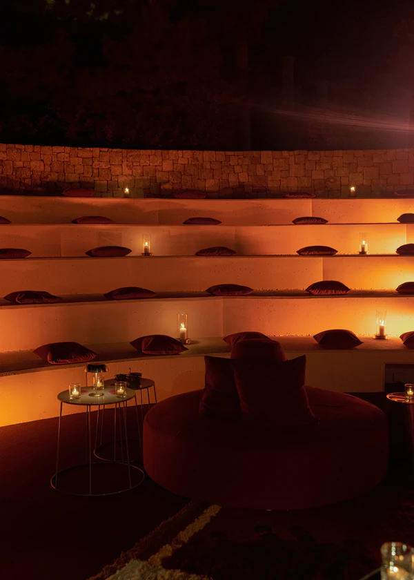 A Cinematic & Artistic Color-Washed Wedding Weekend at Amanzoe in Greece