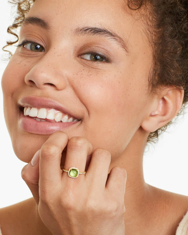Light Green Engagement Rings