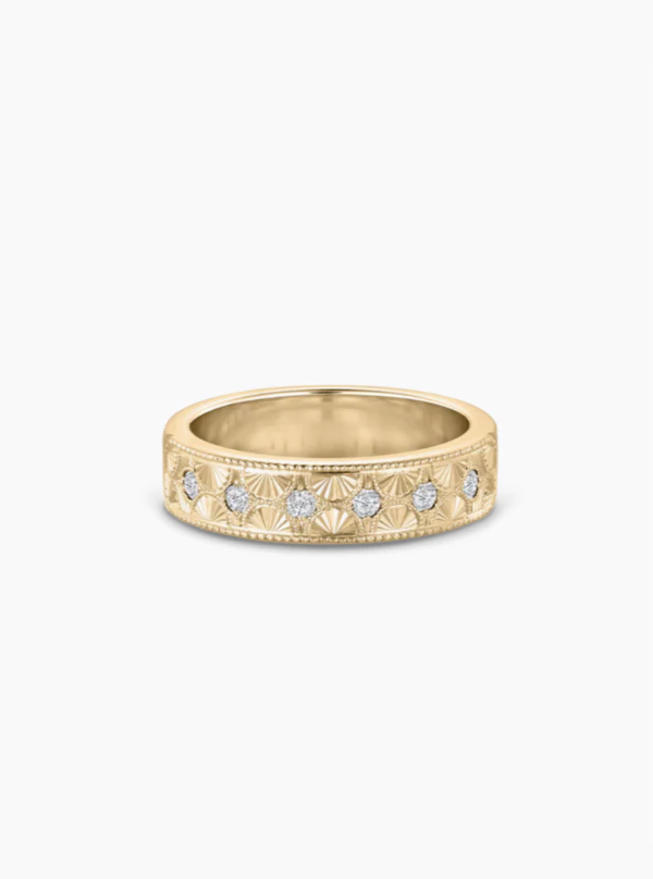 <a href="https://classa.com.au/collections/mens-wedding-bands/products/beatrice-hand-engraved-band">CLASS A JEWELLERS</a> Ring, $6750