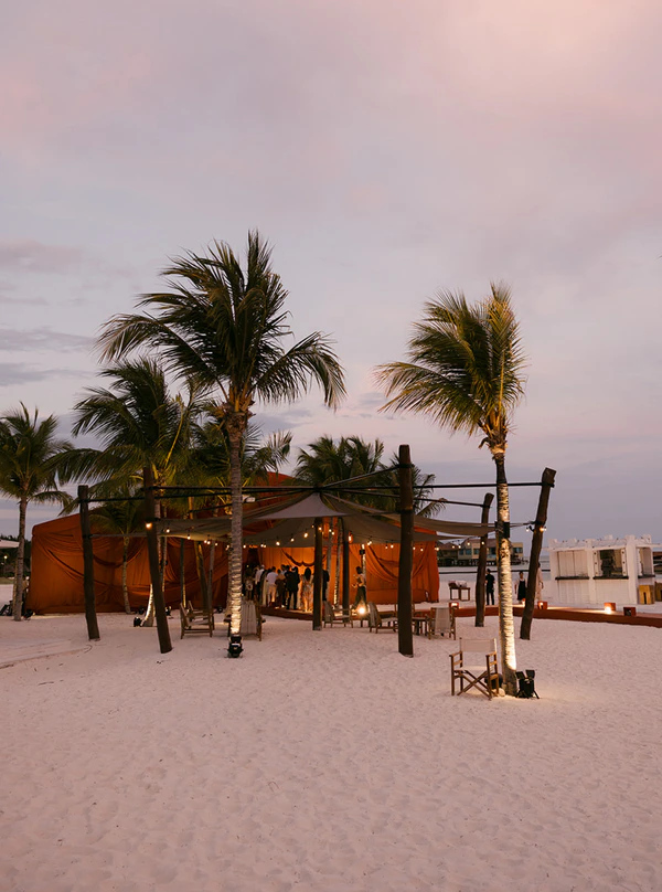 A Colorful Beach Party Wedding Weekend in Riviera Maya, Mexico