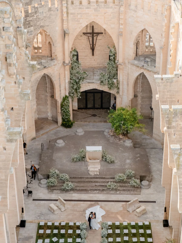 Entrepreneur Eva Garzón’s Elegant Mallorca Wedding in a Breathtaking Open-Air Cathedral