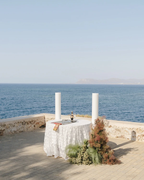A Four-Day Fuchsia-Filled Seaside Wedding in Crete