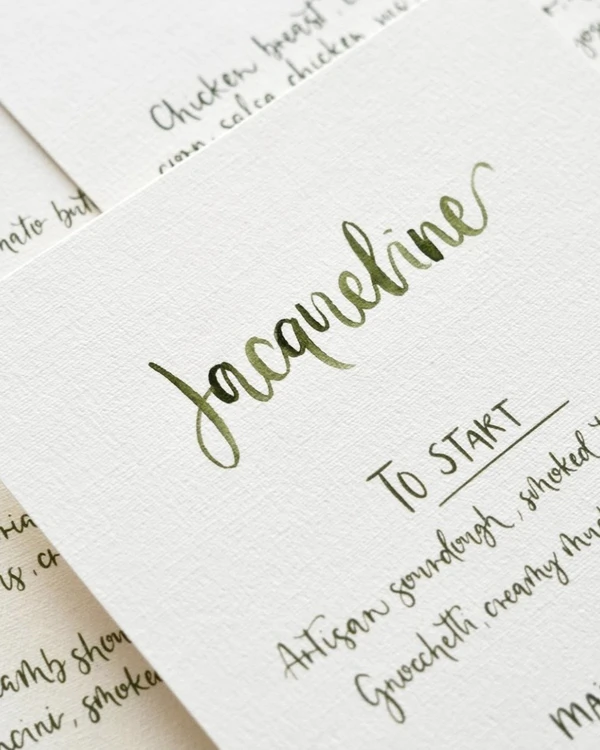 50 Elegant Calligraphy Stationery Designs
