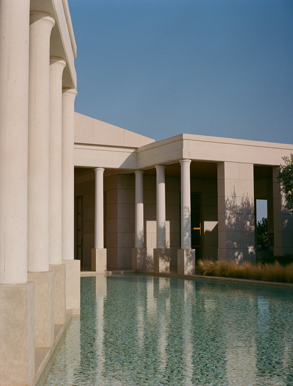A Cinematic & Artistic Color-Washed Wedding Weekend at Amanzoe in Greece