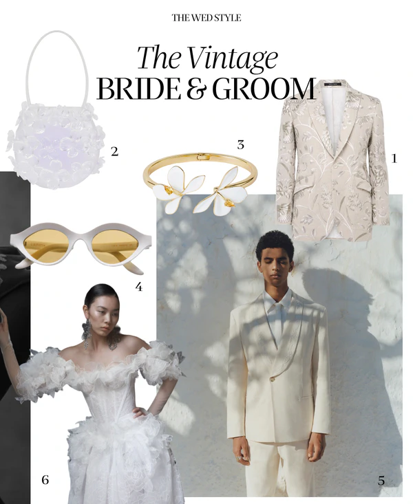 THE WED Style: Vintage-Inspired Bride & Groom Looks