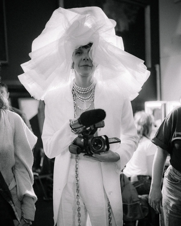 Backstage at Vivienne Westwood's Debut Bridal Runway Show