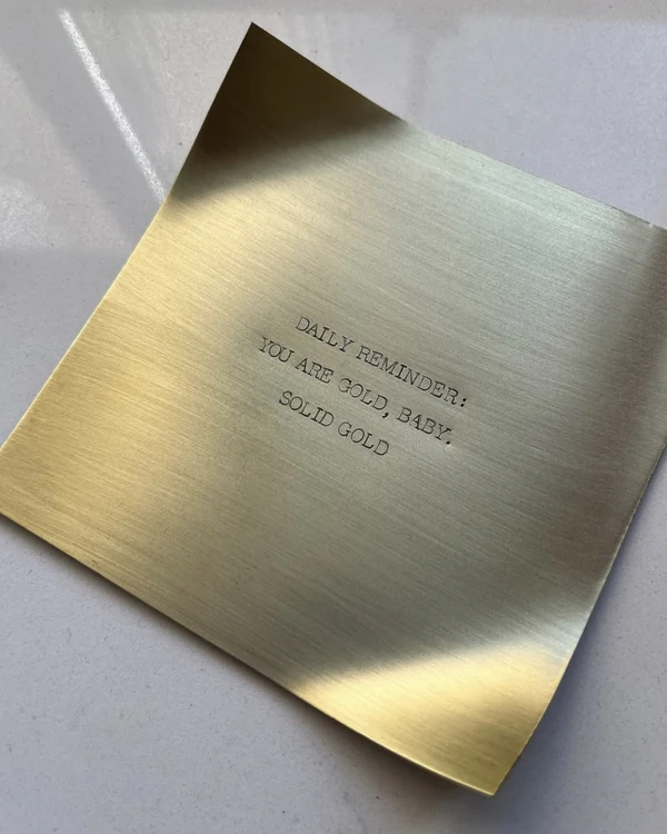 Trend: Mixed Metal Stationery & Signage — photo 2