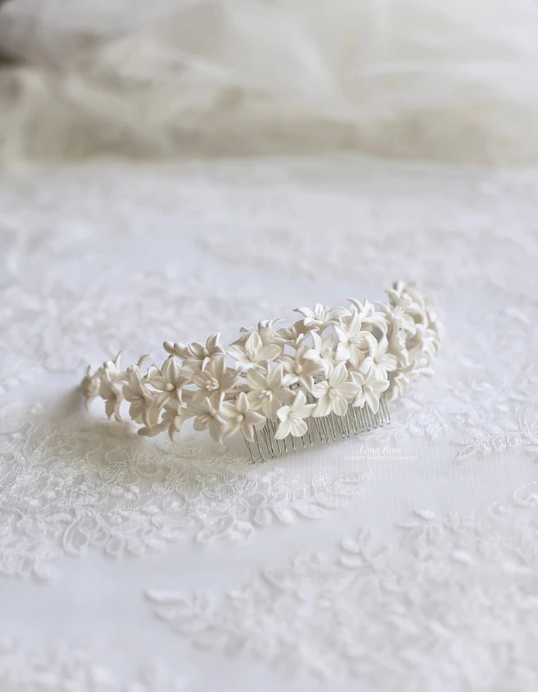 <a href="https://www.etsy.com/au/listing/205697369/ursula-bridal-headpiece-wedding-floral?sr_prefetch=1&amp;pf_from=shop_home&amp;ref=shop_home_active_4&amp;logging_key=9fefb87303d95b678d1313026ffe4380140c206a%3A205697369">LENA ROM BRIDAL Headpiece</a> from Etsy, $200