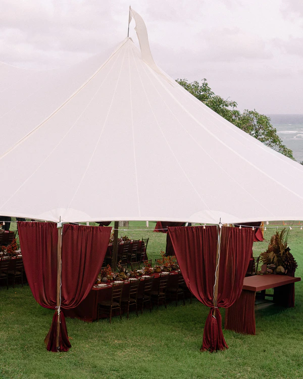 A Bold & Artfully Designed Wedding on the Lush Tropical Shores of Oahu, Hawaii