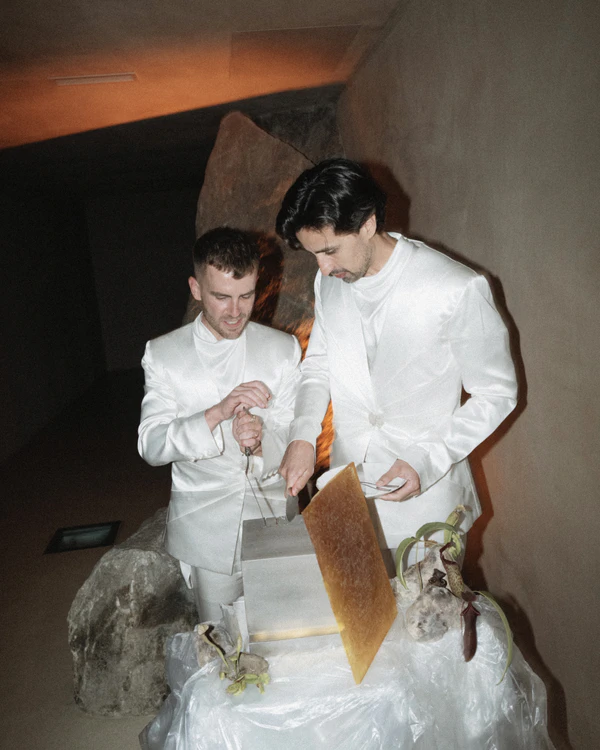 A Bold Botanical-Inspired Wedding Amongst Brutalist Architecture in Portugal