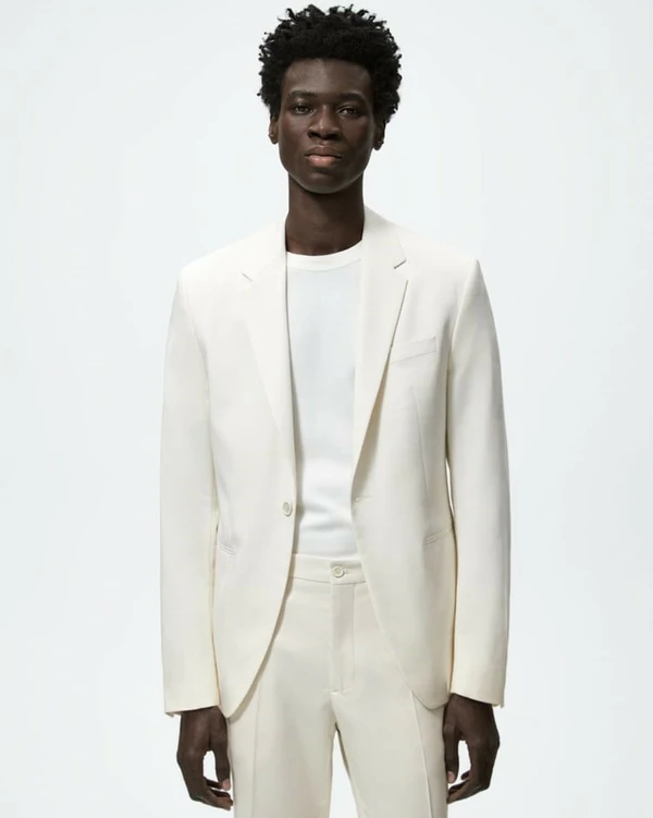 16 White Suits for Grooms