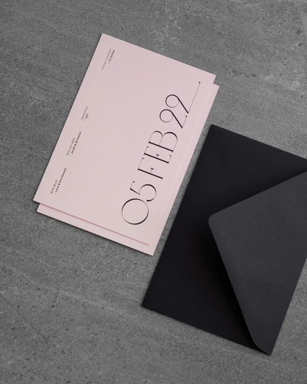 28 Minimalist Wedding Invitation Ideas