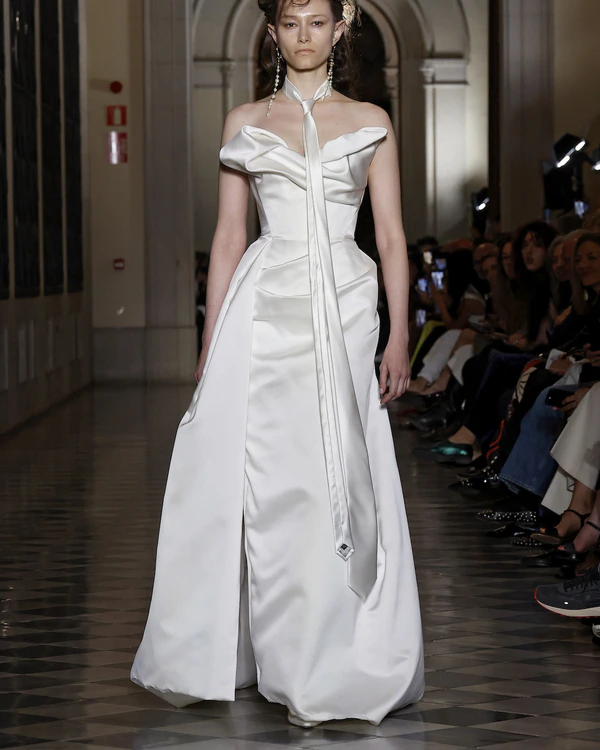 Backstage at Vivienne Westwood's Debut Bridal Runway Show