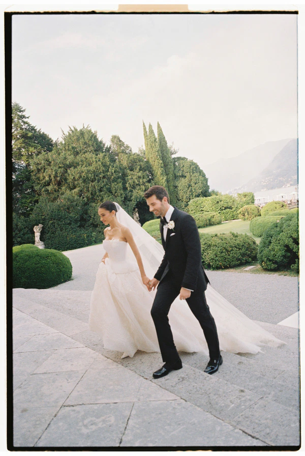 Brittany Netta’s Cinematic Lake Como Wedding Featuring a Bespoke Danielle Frankel Gown