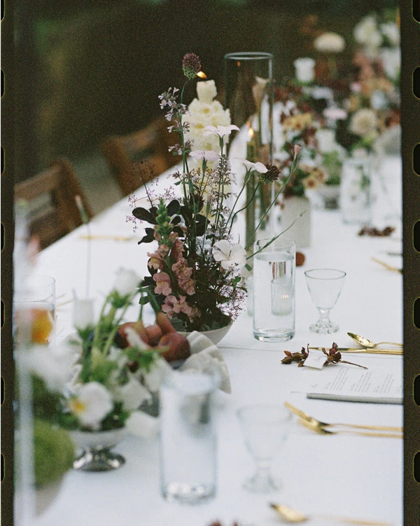 A Romantic Garden Wedding with Whimsical Foraged Blooms & Berries