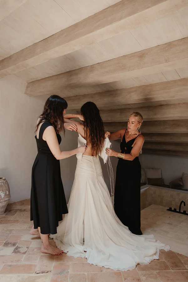 Giant Sculptural Florals & Dreamy Drapery by Mia Sylvia at This Stone Quarry Wedding in Menorca