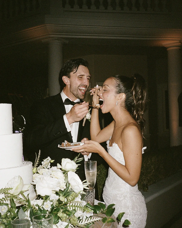 Actress Corinne Foxx Marries in Monique Lhuillier for a Fairytale Californian Wedding