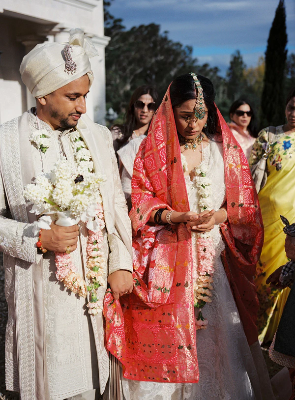 A Two-Day Indian Wedding Inspired by French Bistros, European Gardens & Family Traditions
