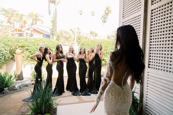 Sarah & Devin: classic black tie wedding in California — photo 17