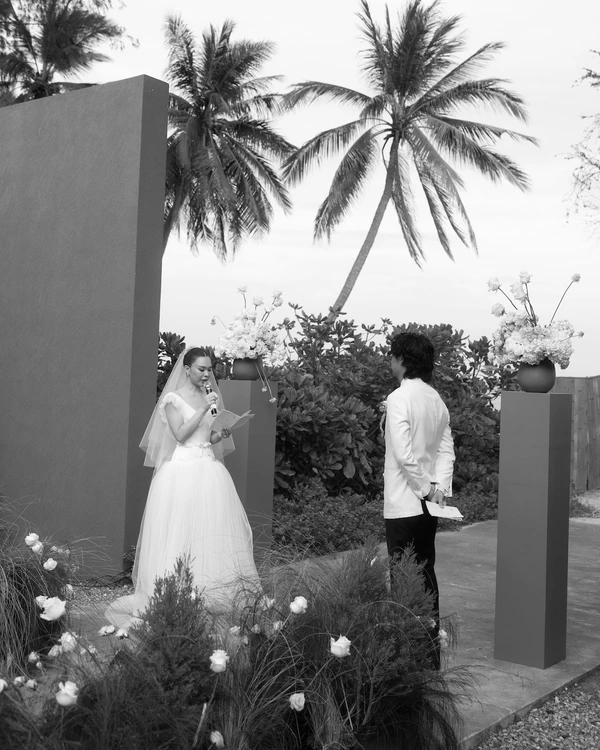 Inside a Bridal Designer's Whimsical Tropical Wedding in Thailand