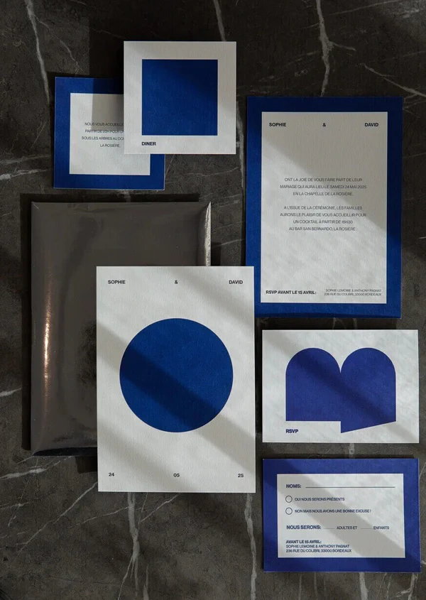 Papier and Co., wedding stationery in France, Europe