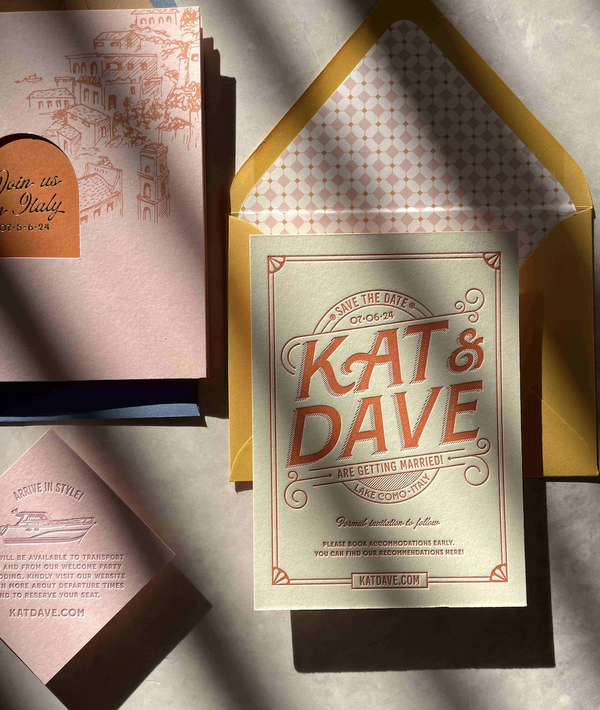 Bodega Press, wedding stationery in Spain, Europe