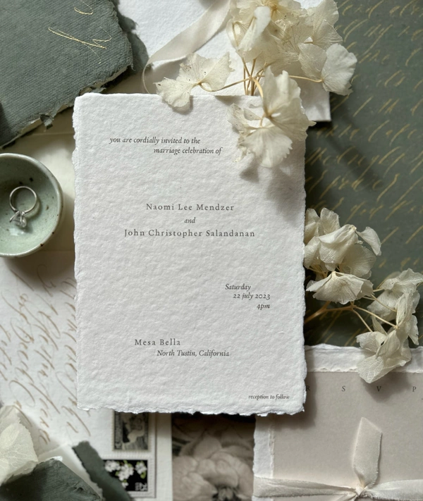 Paper Cliché, wedding stationery in California, USA